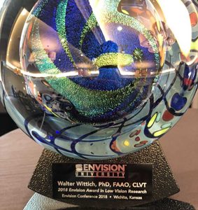 Walter Wittich — Prix Envision Award in Low Vision Research 2018