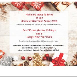 Best Wishes for the Holidays and a Happy new Year 2023!